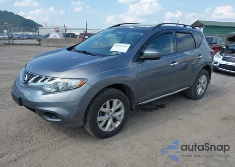 2014 Nissan Murano Sl z USA, uszkodzony, nr VIN JN8AZ1MW6EW523630